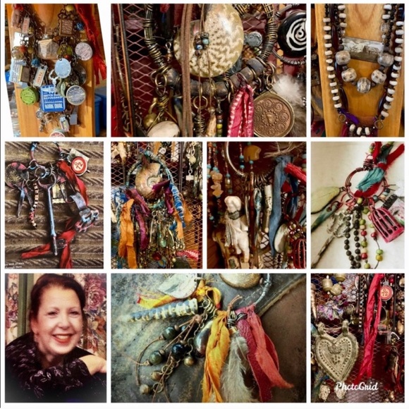 OOAK Gypsy Bohemian Necklace featured in Belle Armore Jewelry